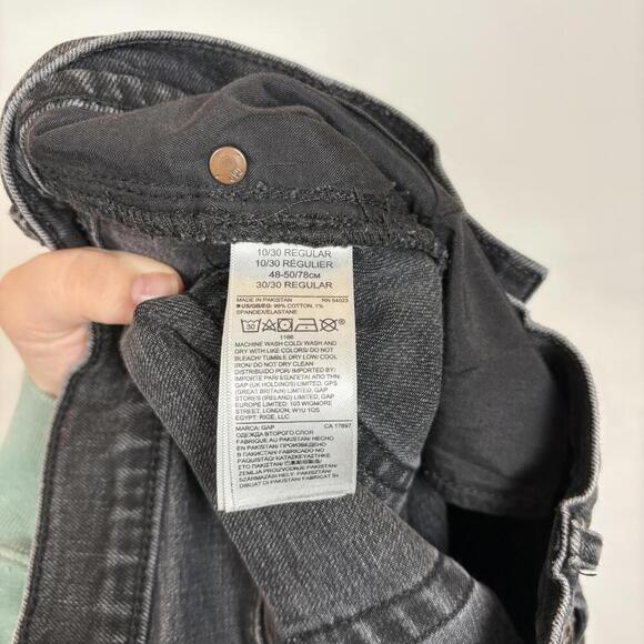 Gap Vintage Washed Black Straight Jeans Size: 30 Regular - Picture 7 of 7